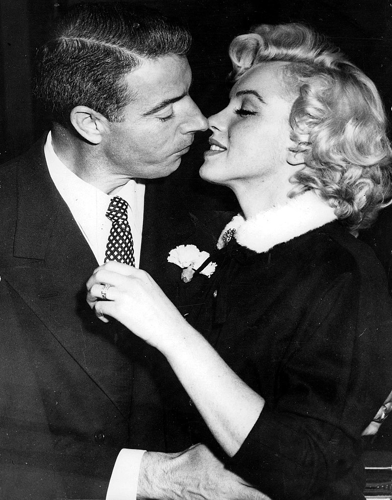 Monroe and Joe DiMaggio shortly after their wedding, January 1954